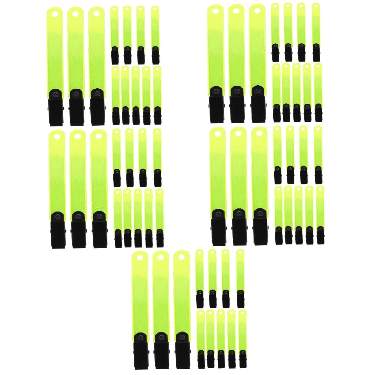 VANZACK Porte-étiquette Fluorescent Balises Réfléchissantes Clips Réfléchissants Pratiques Piste Bande Marqueurs Chasse Randonnée Clip De Marquage De Sentier PVC