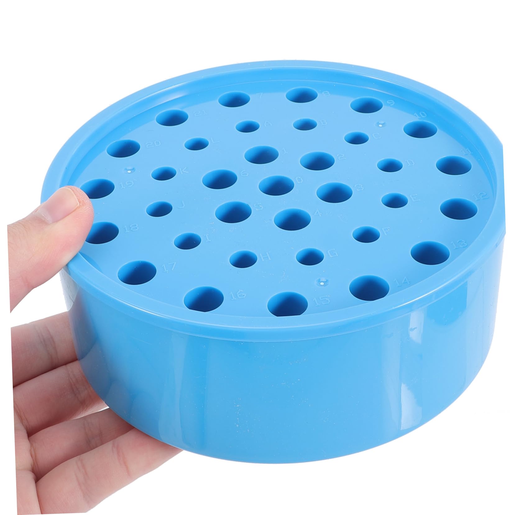 CIYODO Organize Your Lab This Round Holder Storage Rack for 96 Well Tubes 0.5ml to 2ml Test Tubes Plastic Material Space-Saving Design