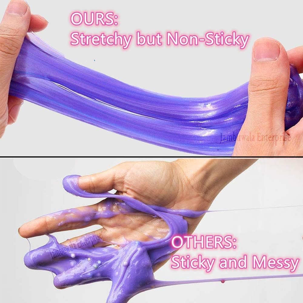 Jambuwala Enterprise® Slime Gel Fruit Scented Multicolor DIY Magic Toy Slime Gel Putty Set Slime Mud for Kids,Crystal Clear Clay Jelly Slime Gel Toys for Kids,Boys,Girls,Childrens Pack of 6, 60g Each - Image 5 thumbnail