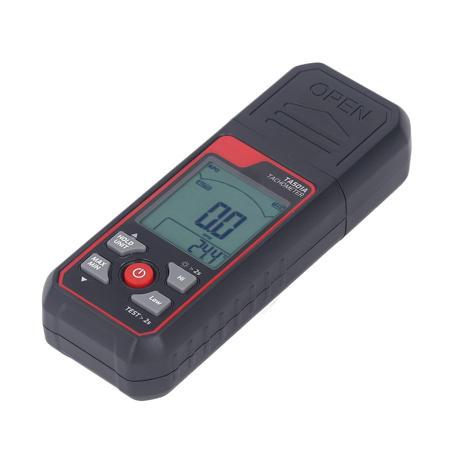 Obrotomierz cyfrowy Bezdotykowy cyfrowy wyświetlacz Obrotomierz fotoelektryczny 2,5 obr./min do 999999 obr./min