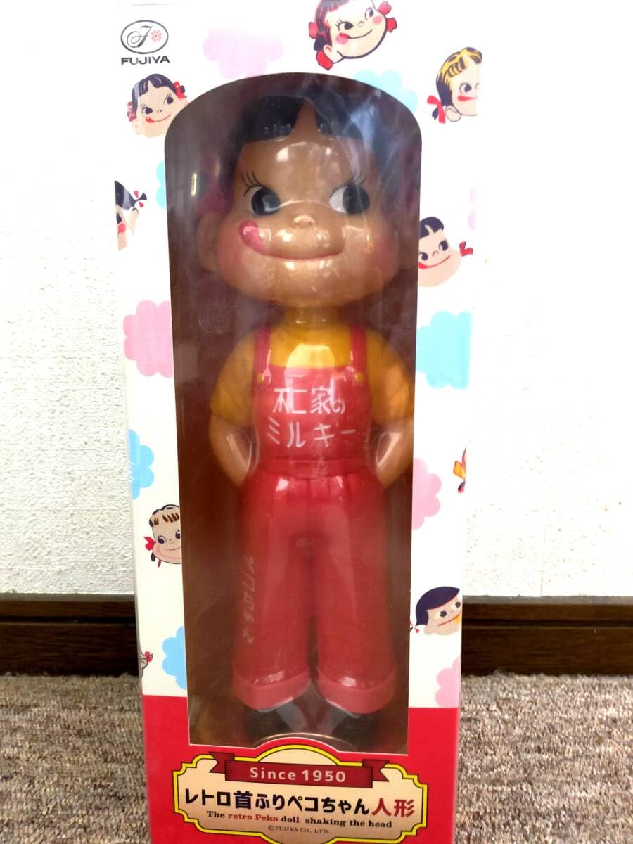 Amazon | 不二家 レトロ首ふりペコちゃん人形 | 人形・ドール | おもちゃ