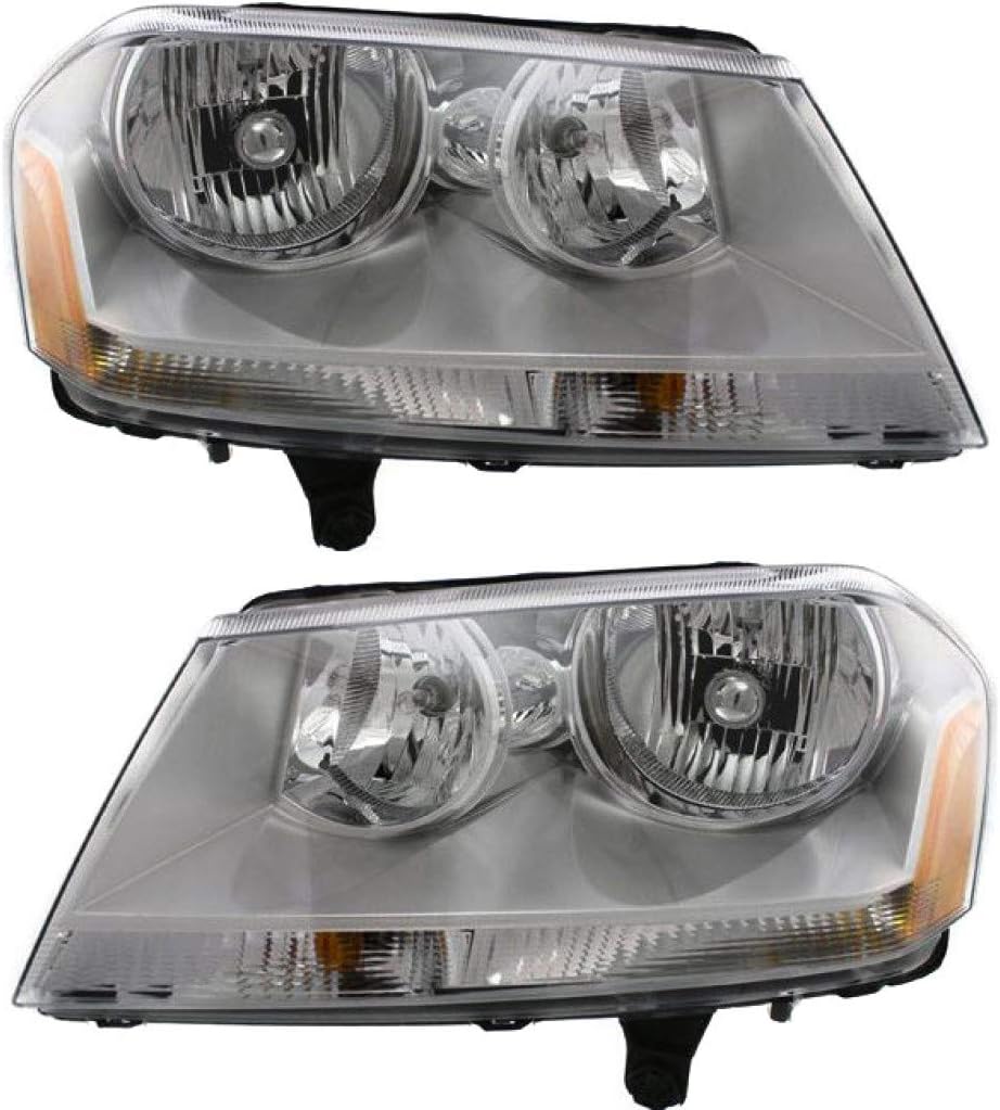 For Dodge Avenger Headlight Assembly 20082014 Pair Driver