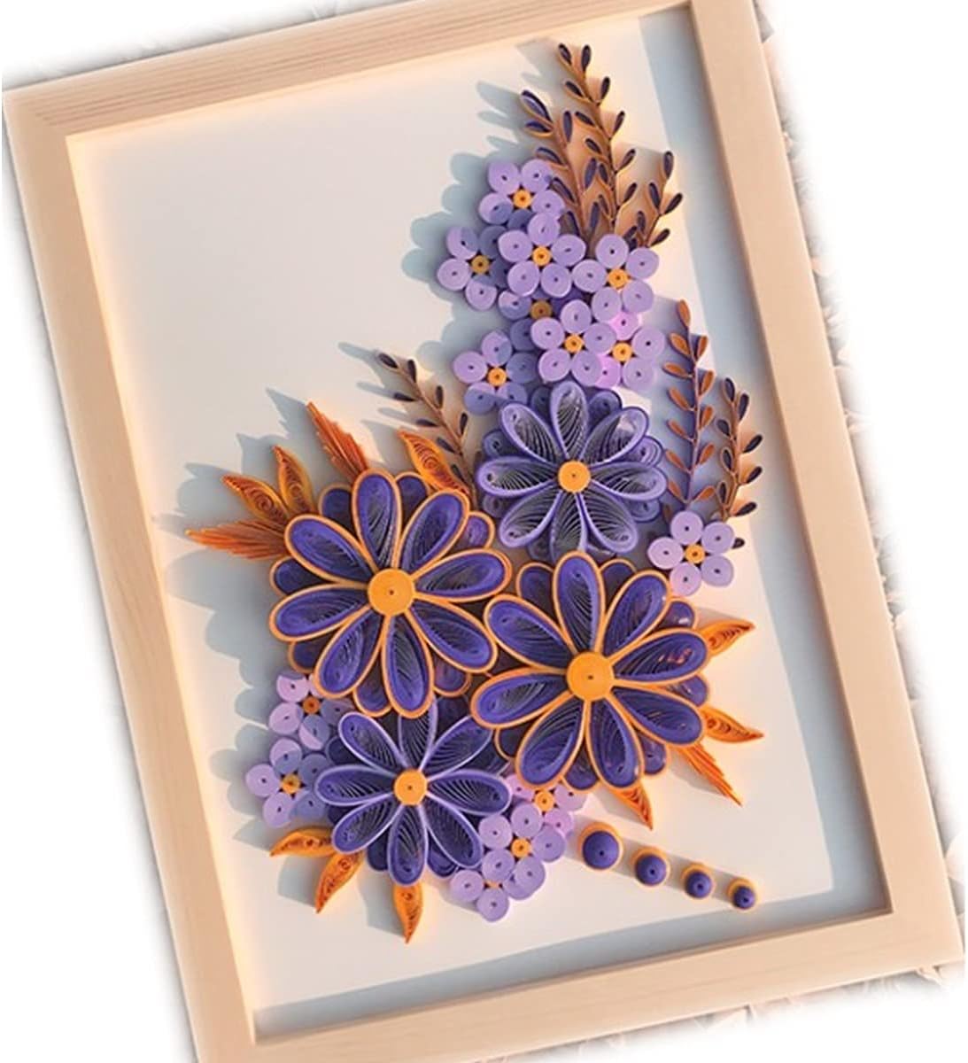 Multi-Color Purple Paper Quilling Strips Set 120pcs 6Colors Gradient Quilling Paper-21inch Length-Width 3mm 0.12 in