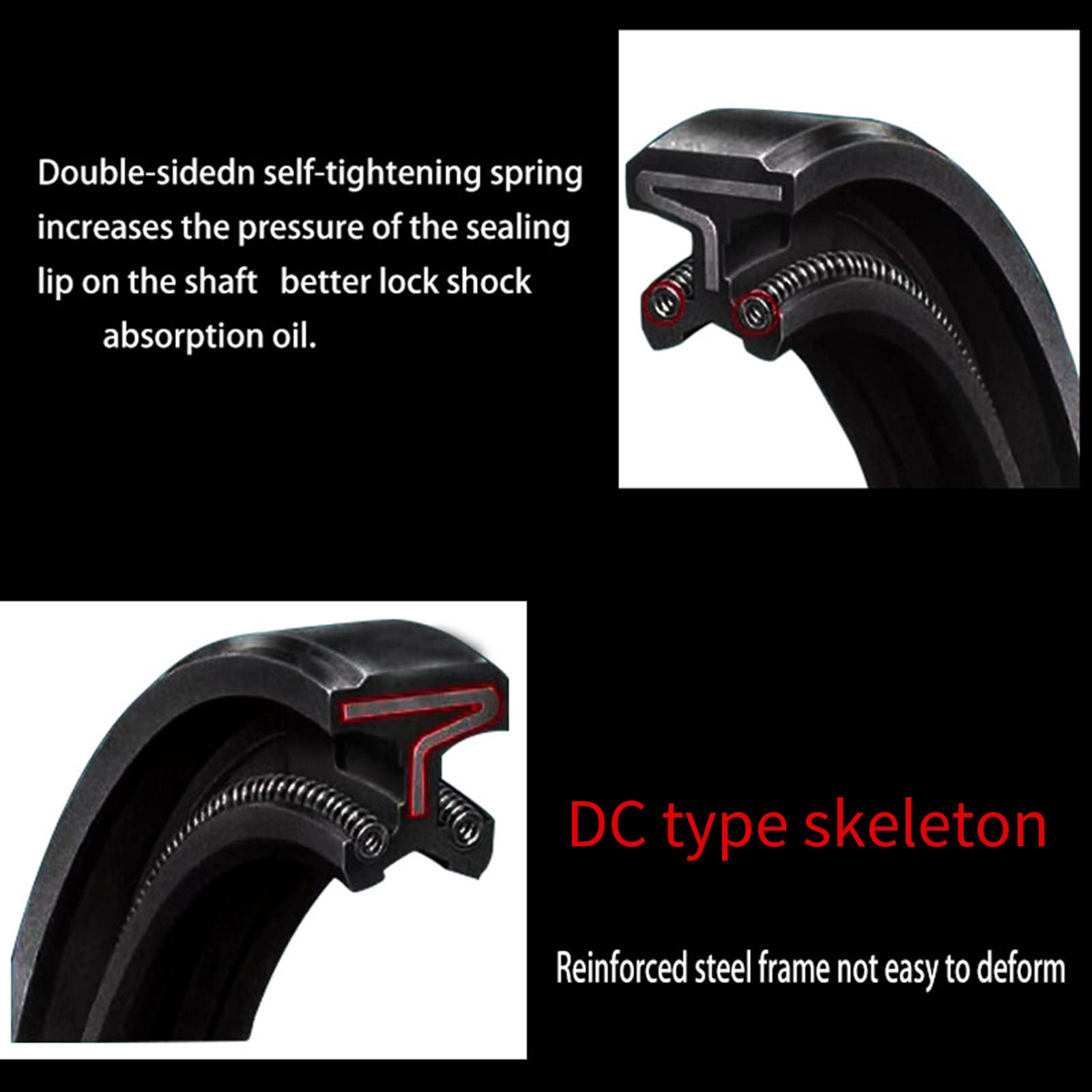 PAIRE DE JOINTS SPI DE FOURCHE 36 X 48 X 11/12,5 MM KAWASAKI MOTO KZ