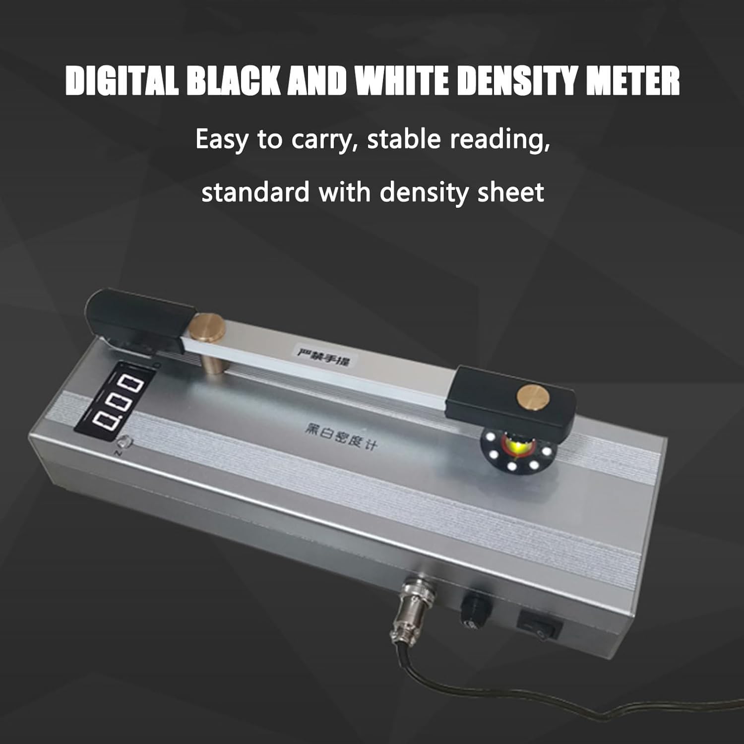 Densitómetro de película, medidor portátil de densidad de película en blanco y negro con pantalla LCD, rango de medición 0-4.5D/0-5.0D para control de calidad de fotografía