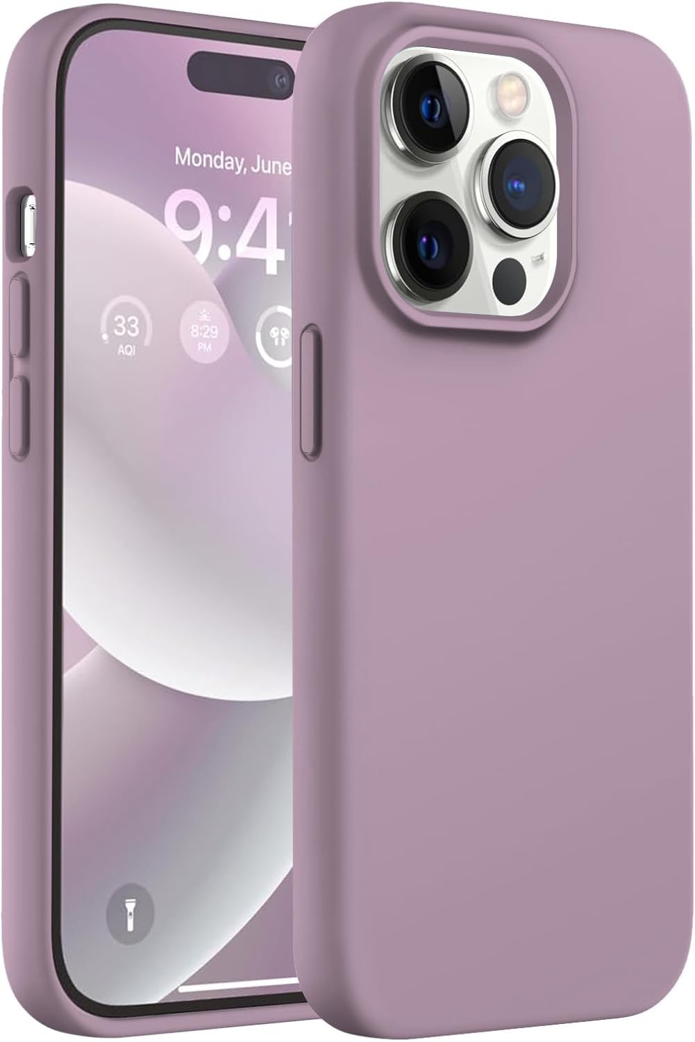 DIZORO Liquid Silicone Compatible for iPhone 14 Pro Max Case Gel Rubber with Microfiber Lining Non-Slip Full Body Protective Shockproof Back Cover (Lilac, 6.7 inch) (B0BVHSZXC2) Amazon Price History, Amazon Price Tracker