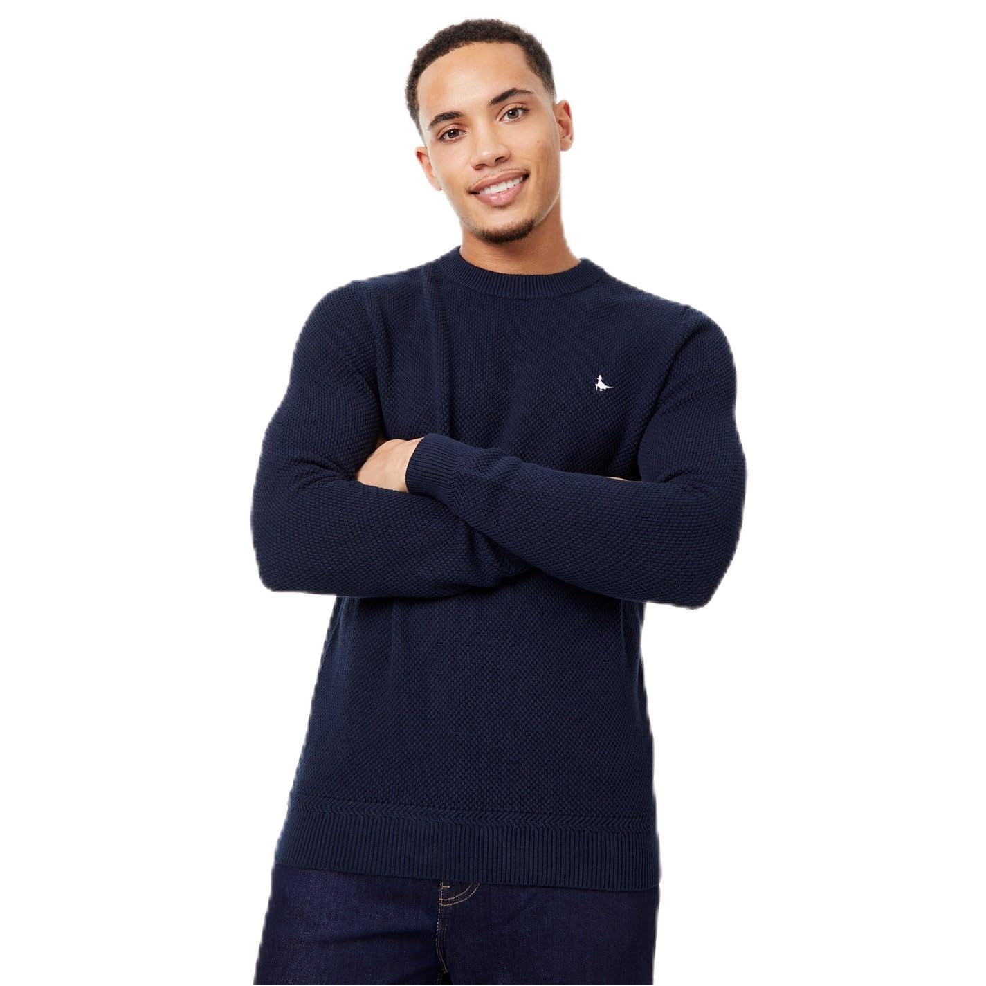 Jack Wills Mens Stitch Crew Neck Jumper Navy XL