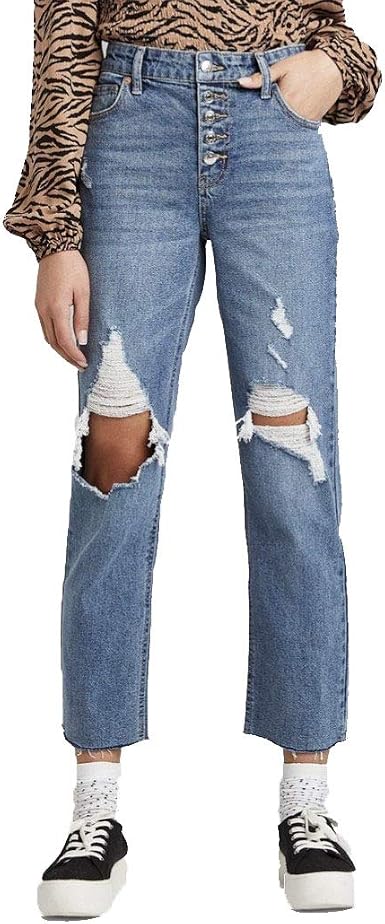 Amazon.com: Wild Fable Jeans de talle alto para mujer, Straight, 18/34,  Lavado claro : Ropa, Zapatos y Joyería