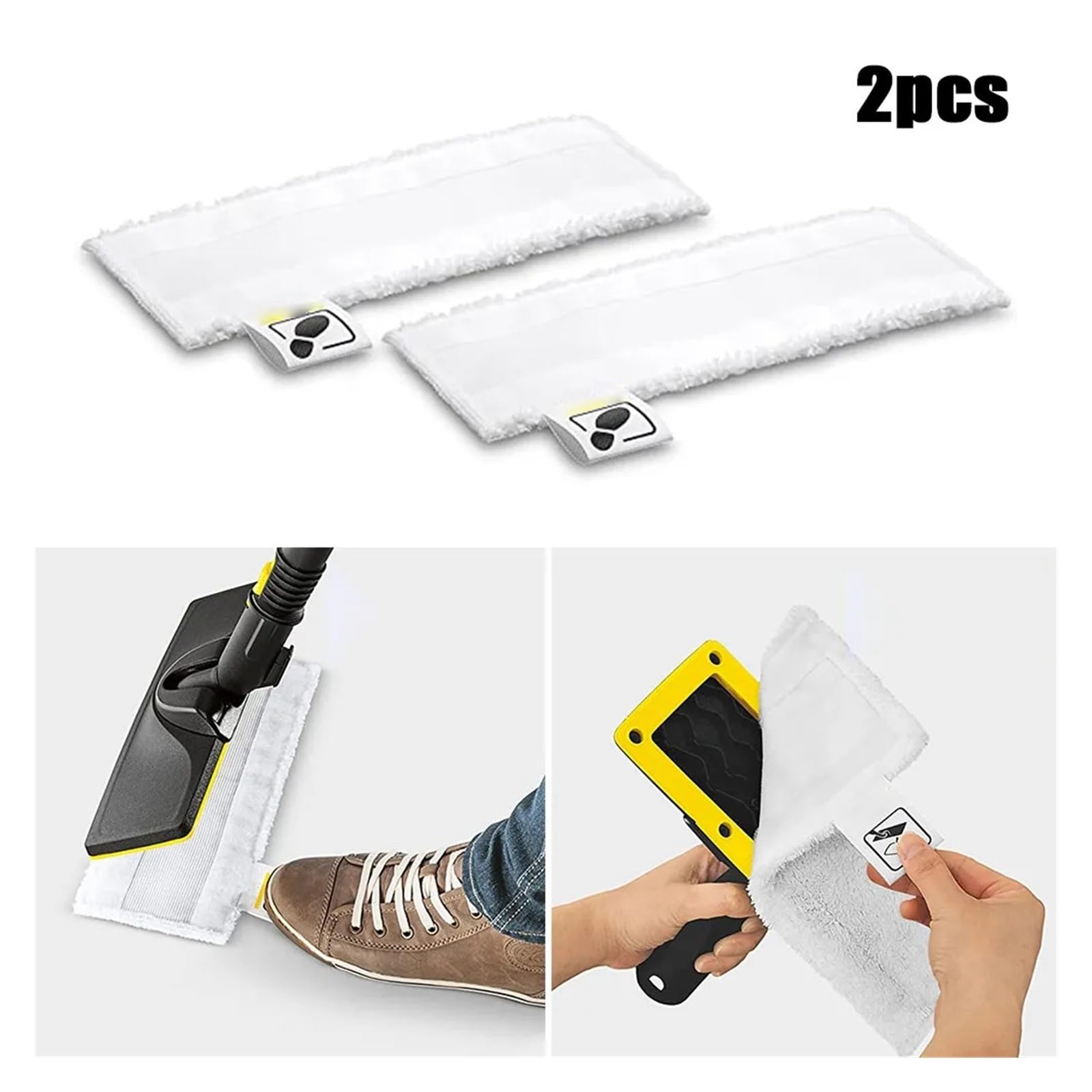 2 Almohadillas De Tela For Limpiador A Vapor, Compatibles Con Karcher, SC1, SC2, SC3, SC4 Y SC5. Prácticas.(10pcs)