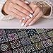 60 Sheets Cute Nail Stickers for Nail Art Design, Gold & Flower Nail Stickers for Women Girls, Deco Beauty Stickers Decals Strips Accessories