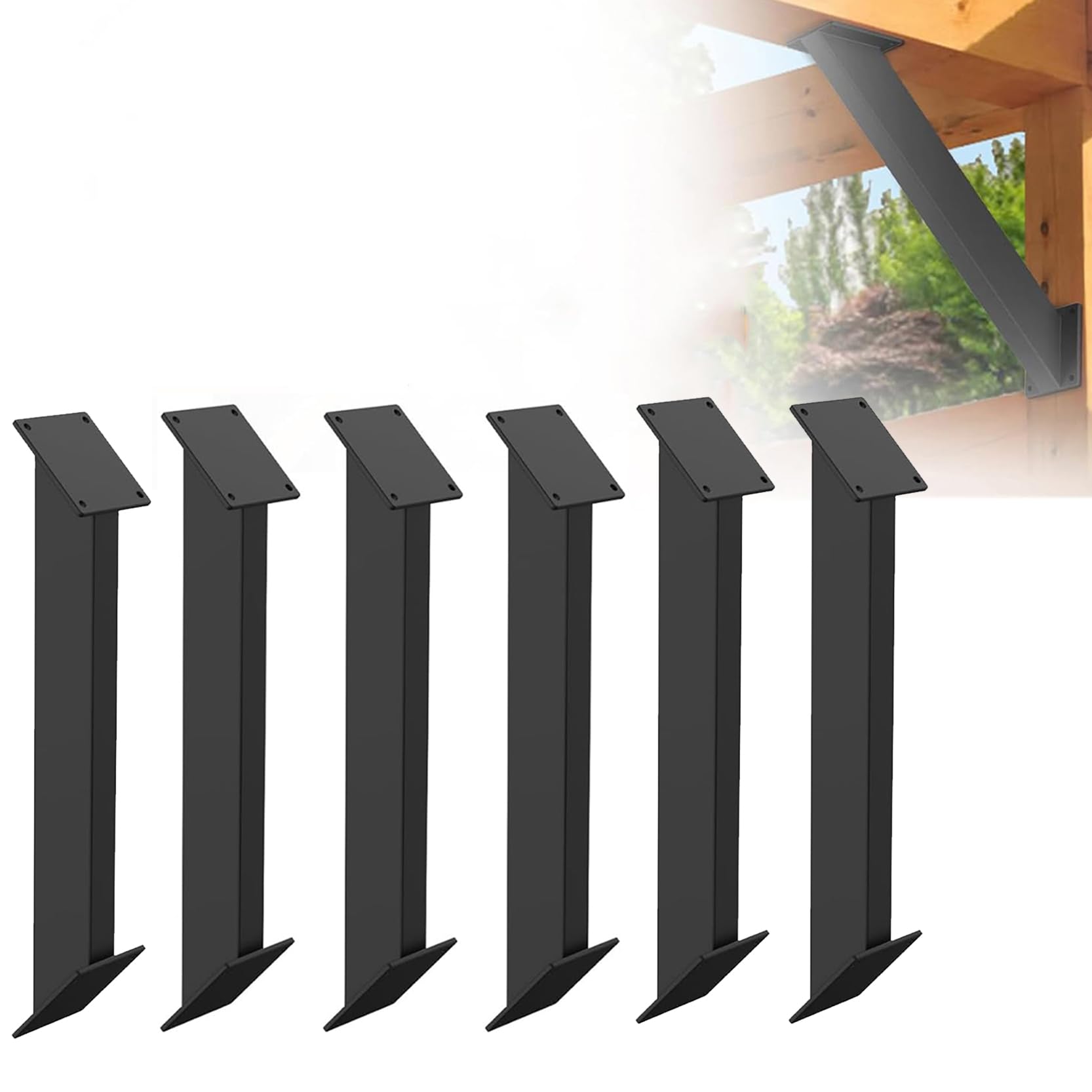 LQSYBHD Angle Brackets 45 Degree Angle Support Brackets 45 Degree Corner Braces Inside Joint for Gazebos,Tree Houses,Cabins and Patios 45-Degree Angle Corner Braces(Color:6cs)