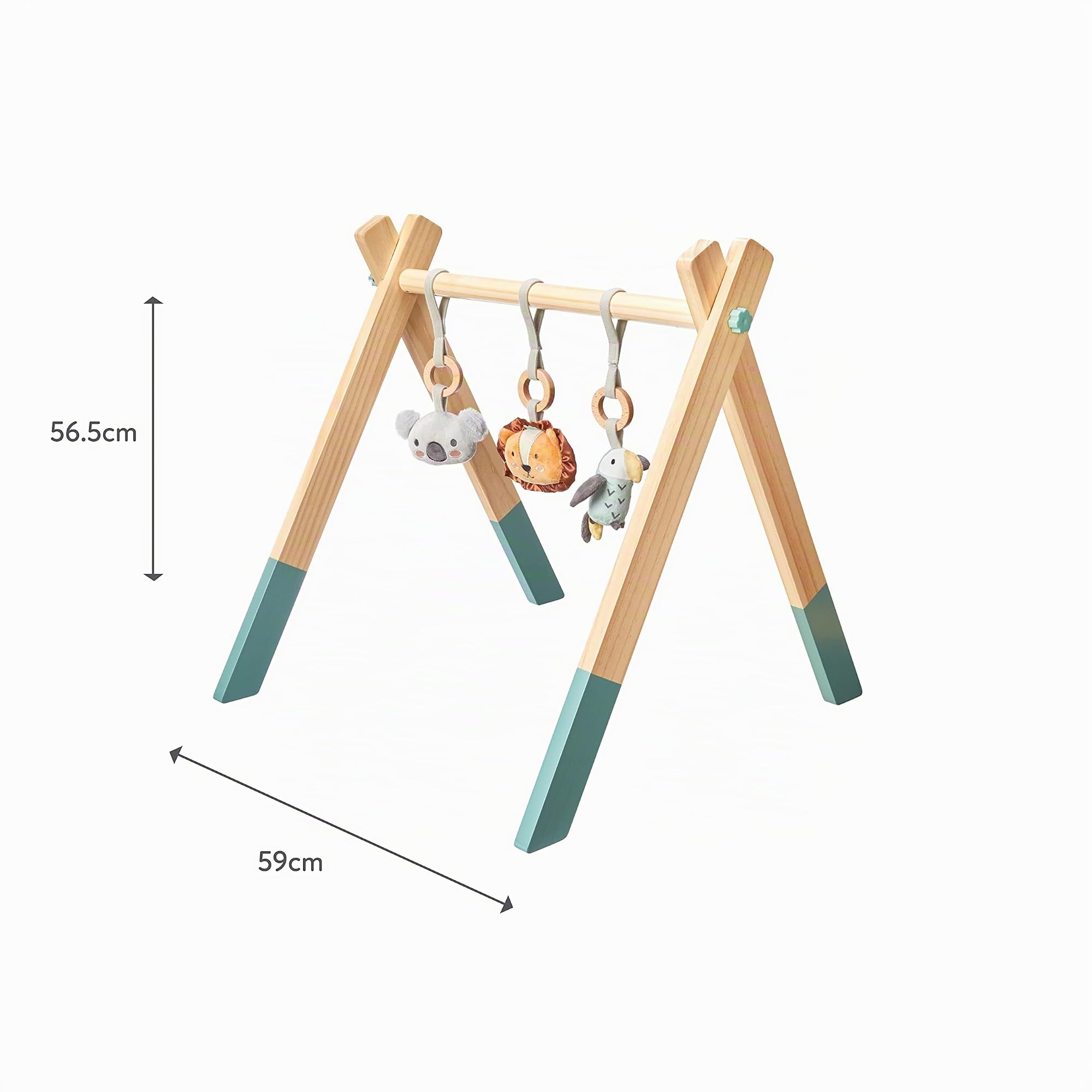 Nuby Gimnasio de Juegos Bebé de Madera Sensorial, +0 Meses, Animales