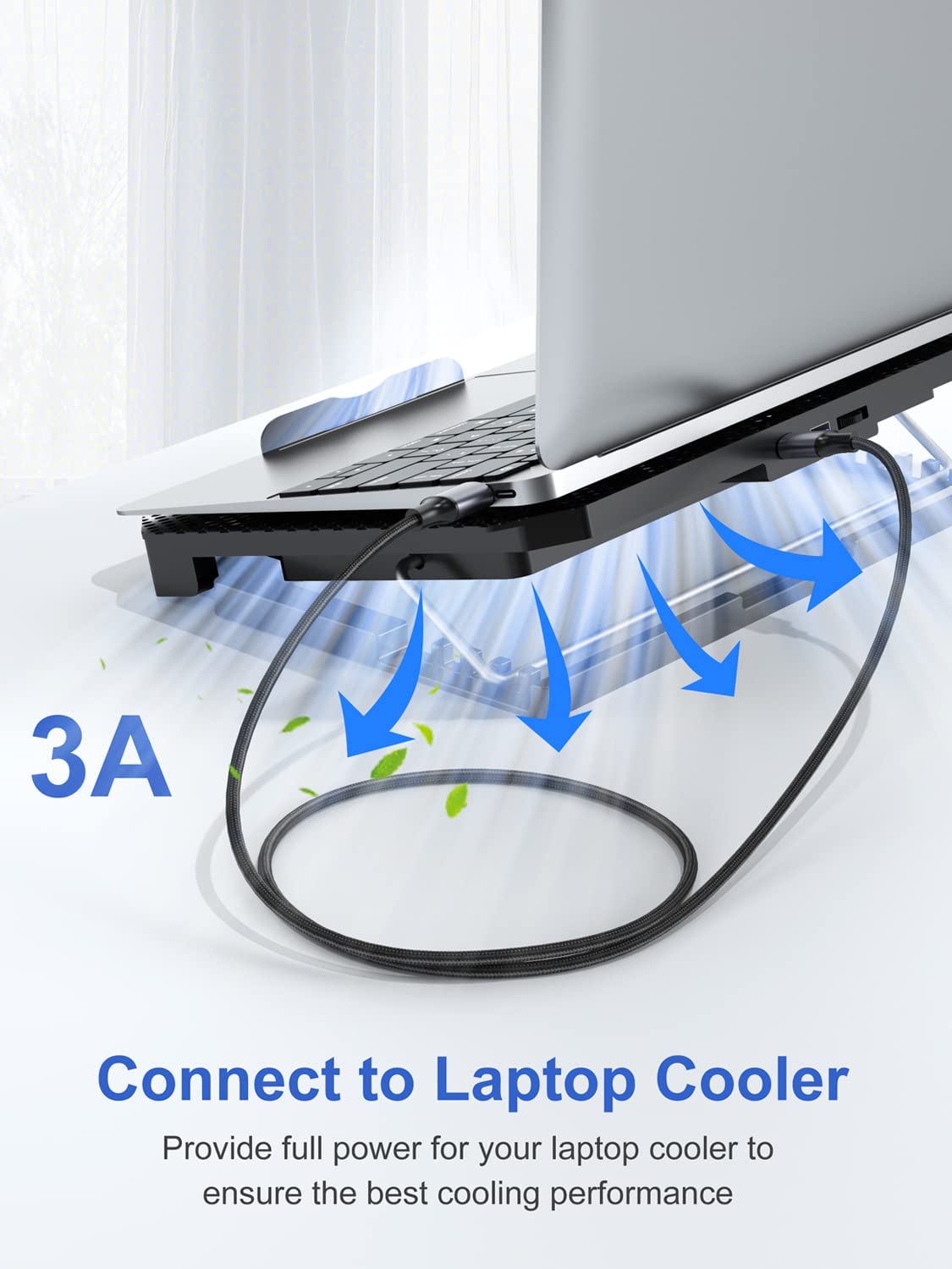 Kabel USB na USB 2,5 m, przewód USB 3.0, kabel USB A, męski na męski, dwustronny przewód USB, kompatybilny z dyskiem twardym, chłodzeniem laptopa, odtwarzaczem DVD i innymi