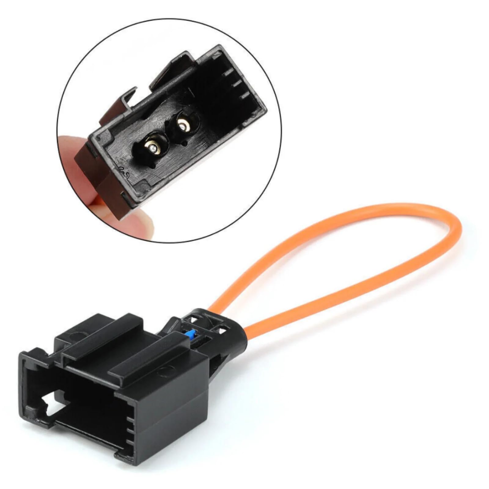 Conector de Fibra Óptica para Coche,Conector de Cable Óptico de Derivación,Enchufe de Puente,Adaptadores Universales de Fibra Óptica Hembra y Macho,para Radio y Audio de Coche Tokaneit