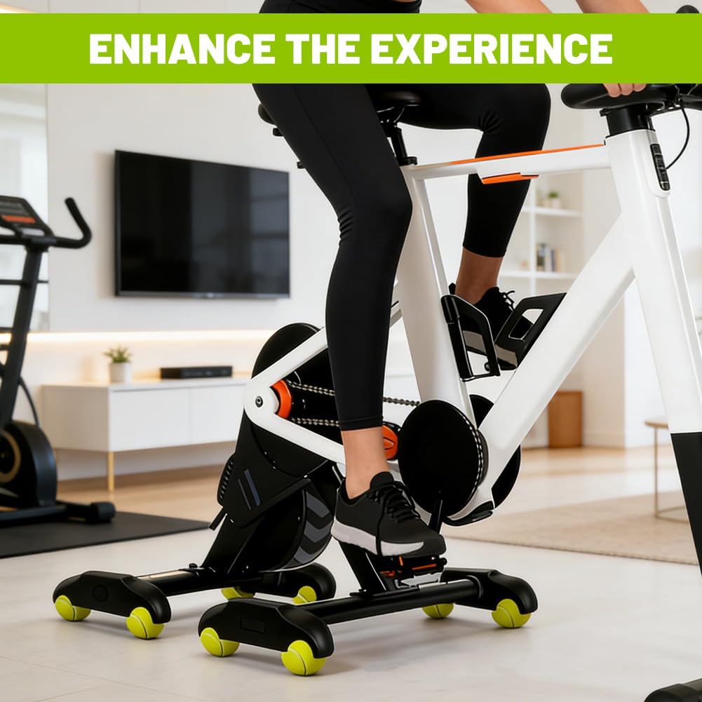 Rocker Plate Feet, adattatore per allenamento indoor Cycling Snap Rocker Feet per palline da tennis, adattatore per piedi da tennis, con 8 palline da tennis per Wahoo Kickr Core 2