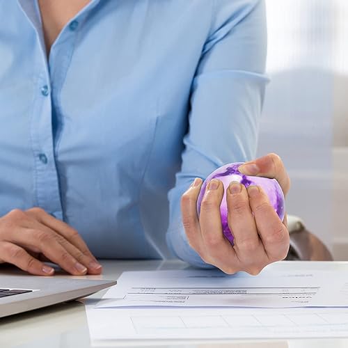 Miniatura 6 de 30 bolas antiestrés de galaxia, bolas de espuma con temática del espacio exterior de 2.5 pulgadas, bolas de alivio del estrés para niños, bolas