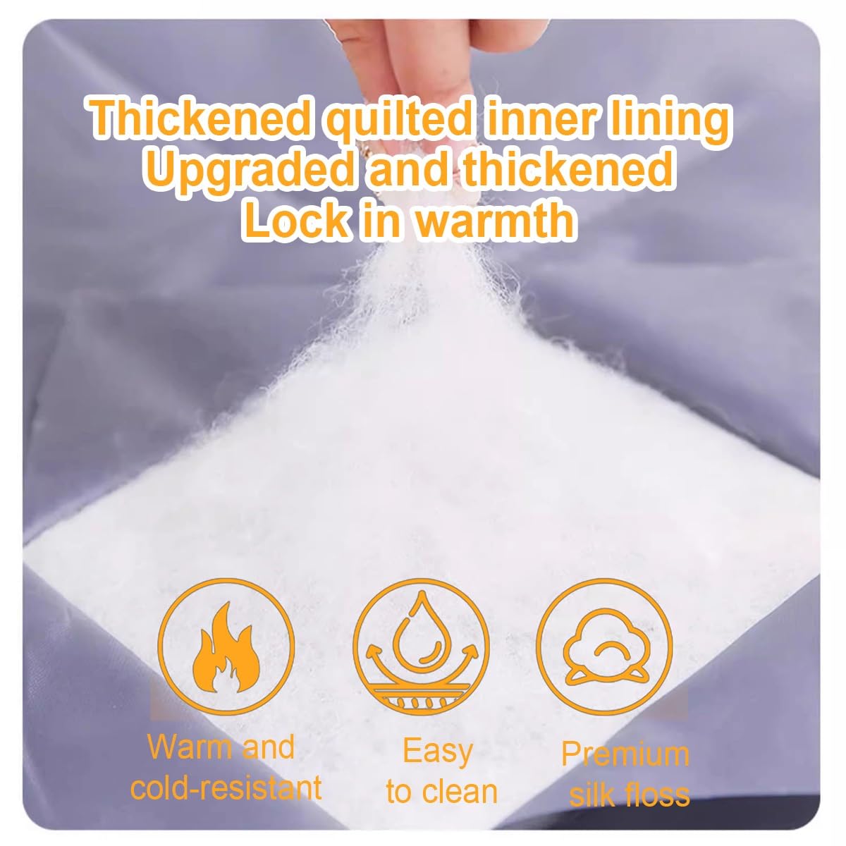 Premium Wärmeisolierte, schalldichte Garagentorabdeckung, Magnetdichtung, wetterfeste Baumwollfaserfüllung, ideal für Werkstätten im Freien, 4 x 2,1 m, Weiß