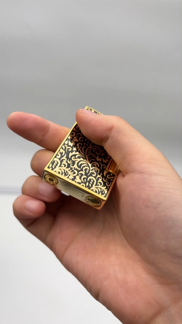 Encendedor Retro Flower clásico con llama suave y ajustable miniatura 7