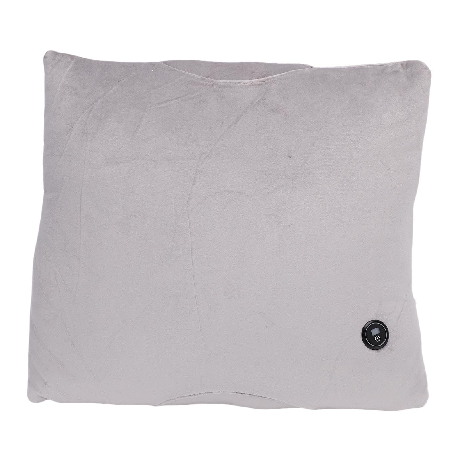 RiToEasysports Cuscino Riscaldato, Cuscino Riscaldante Elettrico in Morbido Velluto con 3 Impostazioni di Temperatura per il Calore del Collo Lombare della Mano Addominale Durante i Viaggi in (GREY)