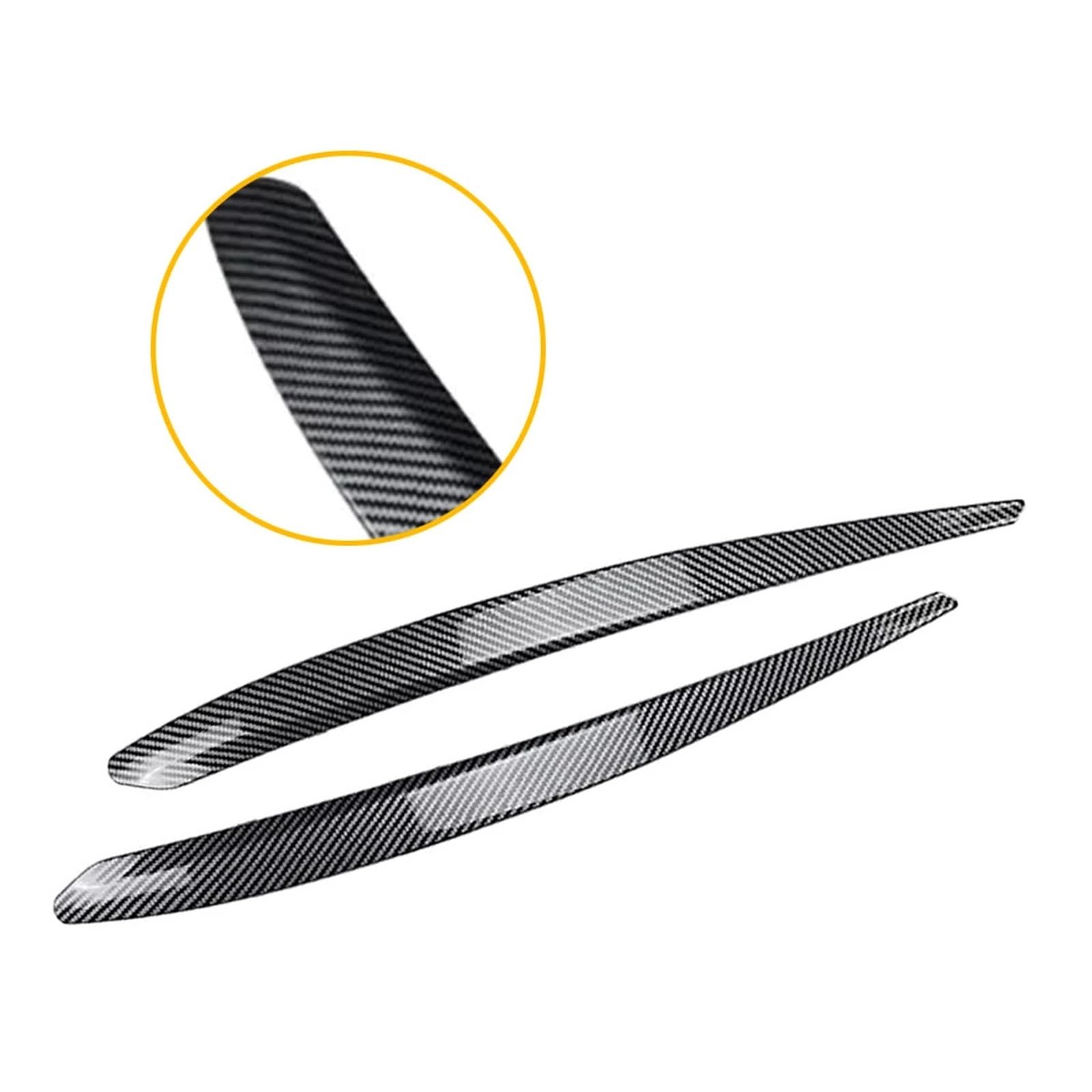 Naklejki na reflektory przednie, brwi, powieki, pasujące do Skody Superb B8 2015-2019 wykończenie oprawy brwi reflektorów(Carbon Fiber Pattern)