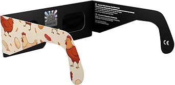 Solar Eclipse Glasses ISO 12312-2 & CE Certified – Safe Solar Viewing for Direct Sun & August 2026 Eclipse | Paper Cardboard Frame, Made in EU | For Kids & Adults