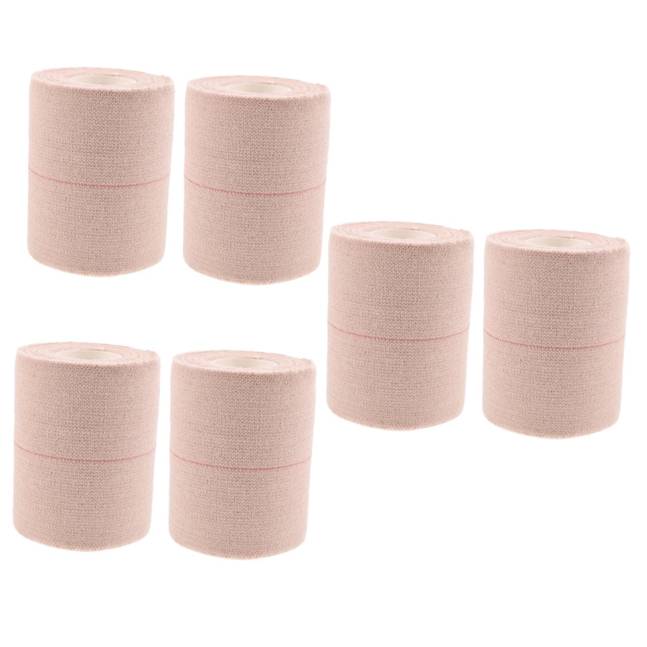 3 Series Vendajes Cohesivos De Algodón Envoltura Adhesiva Vendajes Para Envolver Heridas Muñequera Deportiva Cinta Adhesiva Para La Muñeca Cinta Adhesiva Deportiva 2 Rollos*3