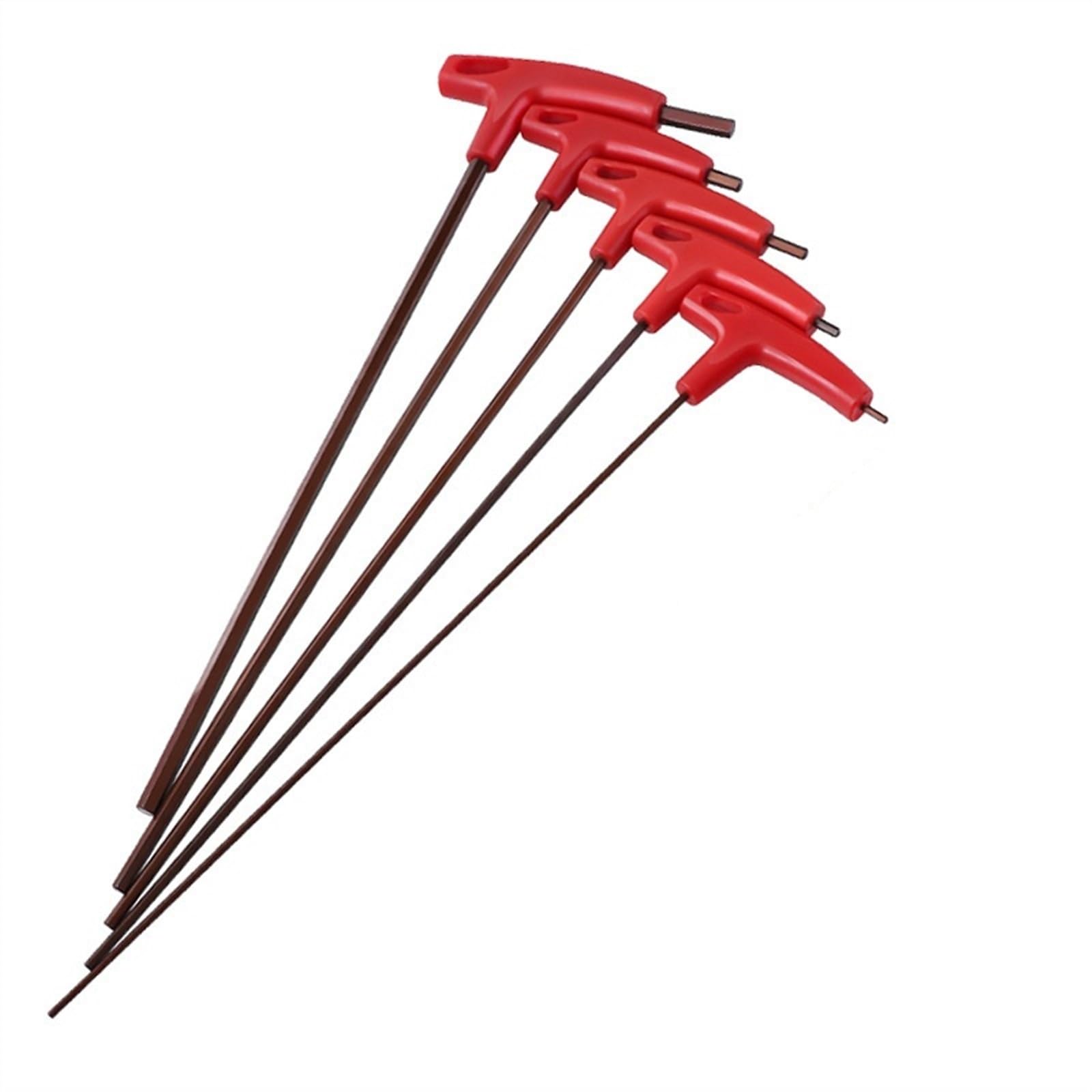Durable CléS Allen,MéTal CléS Allen Jeu de clés Allen, outil manuel, jeu de clés hexagonales de Type Extra Long, poignée en T, clé plate, outils de réparation, clés for réparation de voiture, 1 jeu