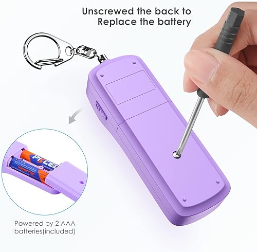 Miniatura 3 de AMIR Juego de llaveros de seguridad para mujeres y niños, 4 piezas de accesorios de llavero de seguridad, juego de llaveros de defensa personal para