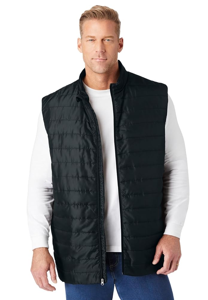 ENDS AND MEANSTactical Puff VestネイビーLサイズ Women's Hyper-Loft Puffy Vest | Independent Trading Company