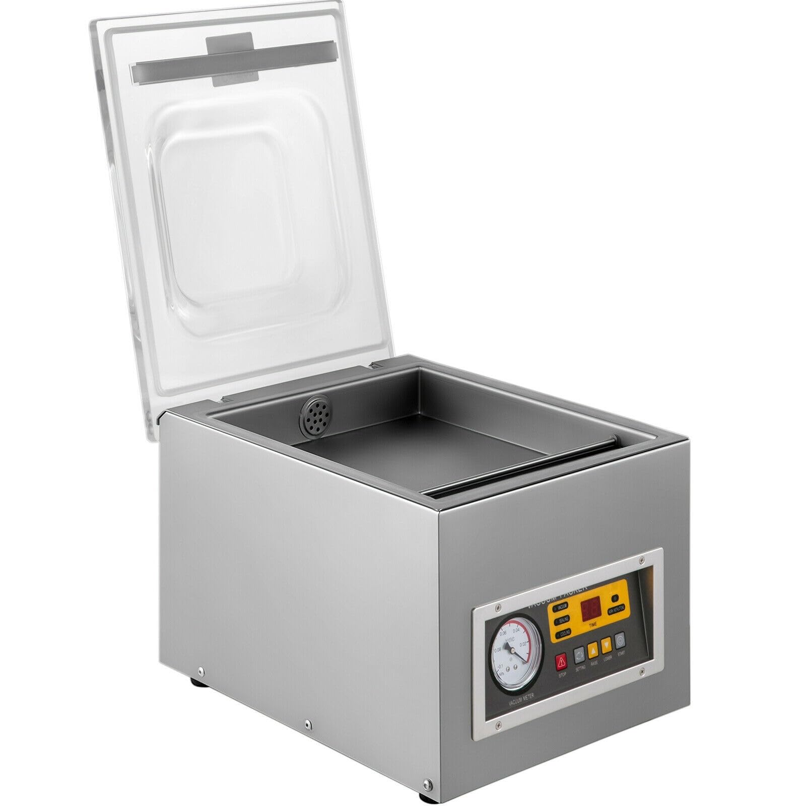 Maszyna do pakowania próżniowego handlowa automatyczna zgrzewarka do przechowywania w kuchni DZ-260S 120W handlowa maszyna do pakowania próżniowego zgrzewarka