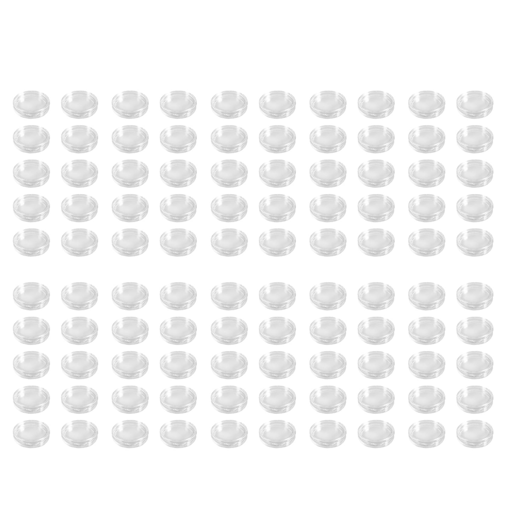 Hndhbfgrt 100 Pcs Small Round Transparent Plastic Coin Capsules Box 22mm