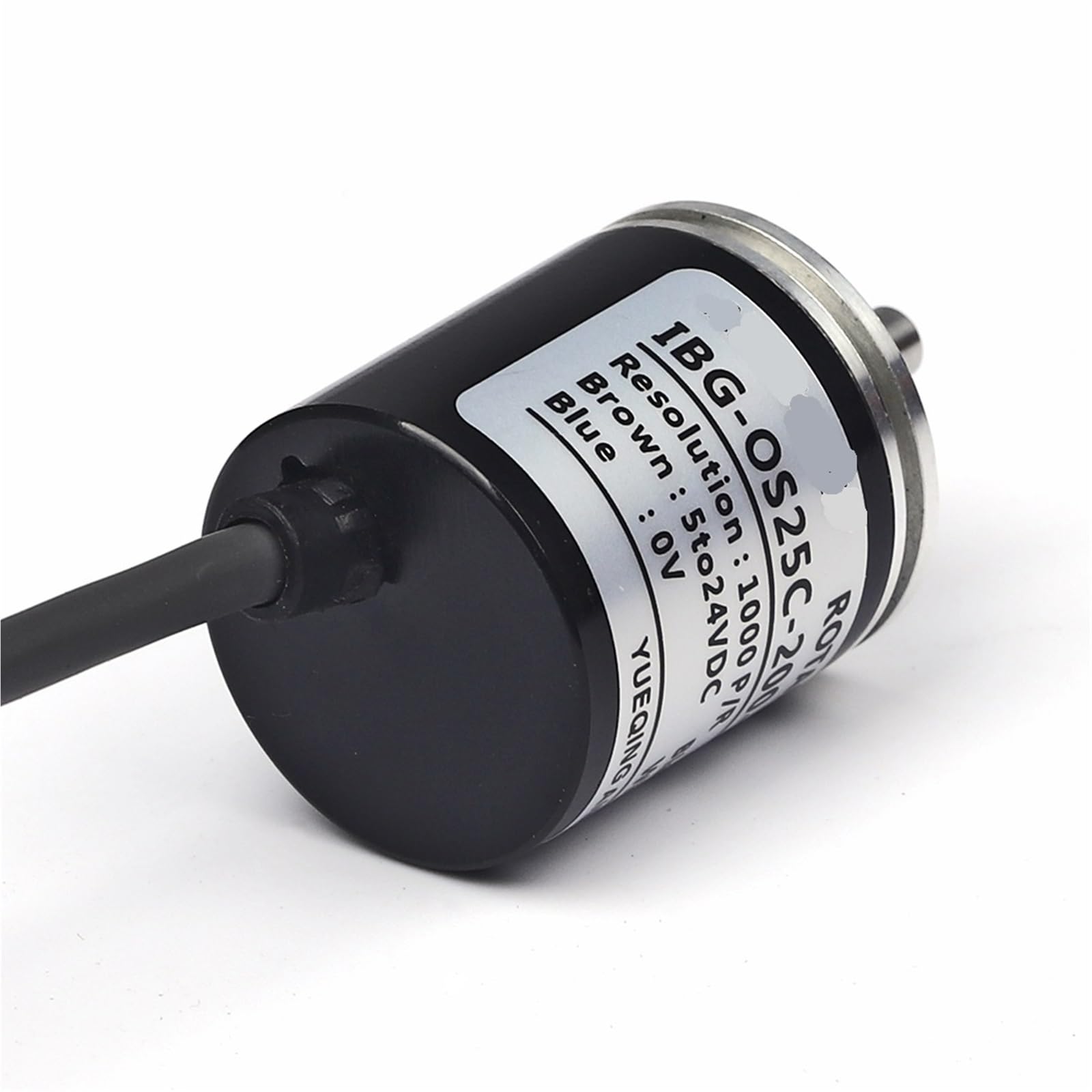 Codificador incremental rotatorio de 25 mm E6A2 con eje sólido de 4 mm y magnetoelectricidad.(1024 PPR,Magneto Electric,Complementary Output)