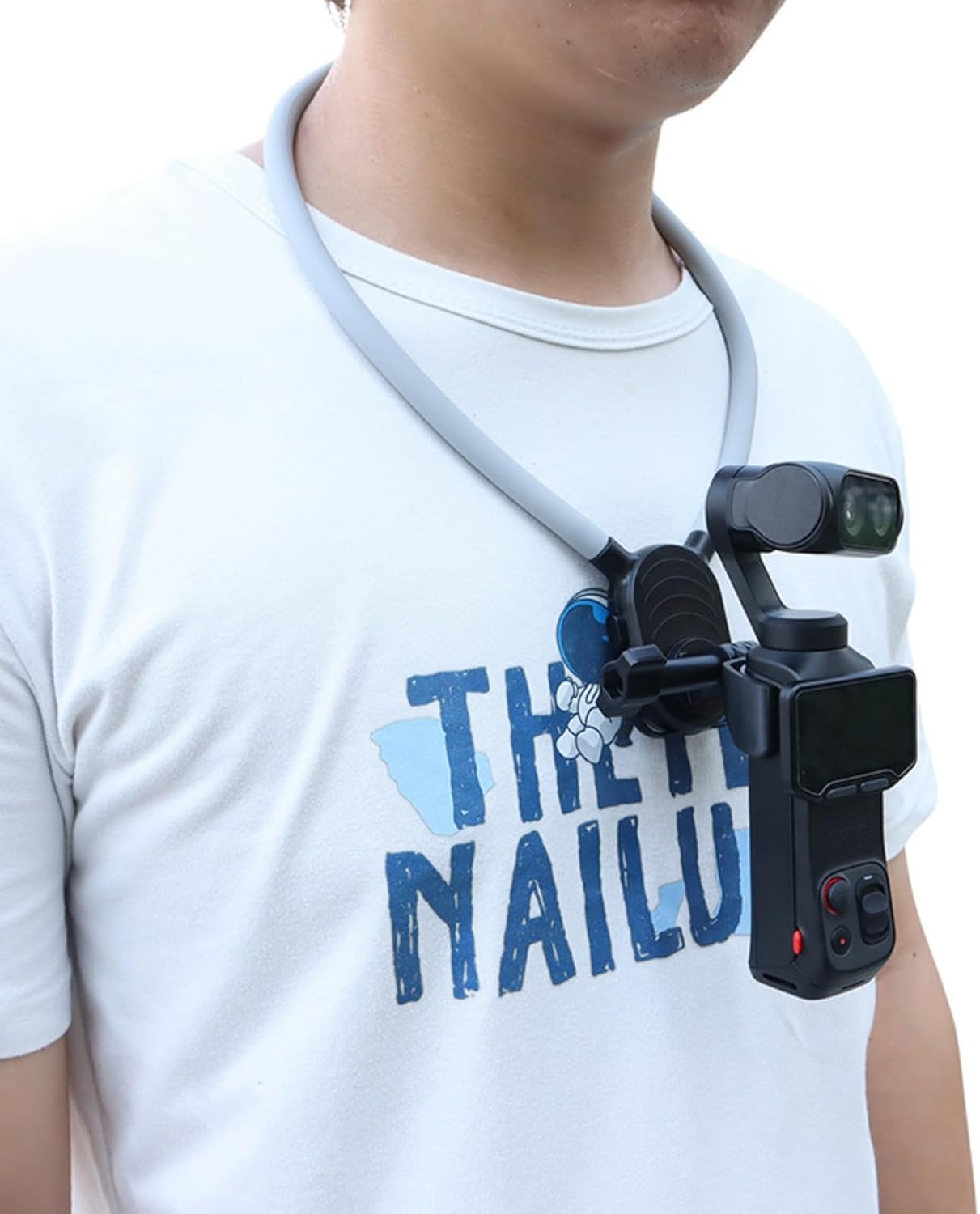 Quick Release Neck Mount for Insta360 Luna Ultra, Detachable Bracket with Adapter for POV Shooting, Hands-Free Chest Holder Accessory (Bracket+Neck Bracket) image 3