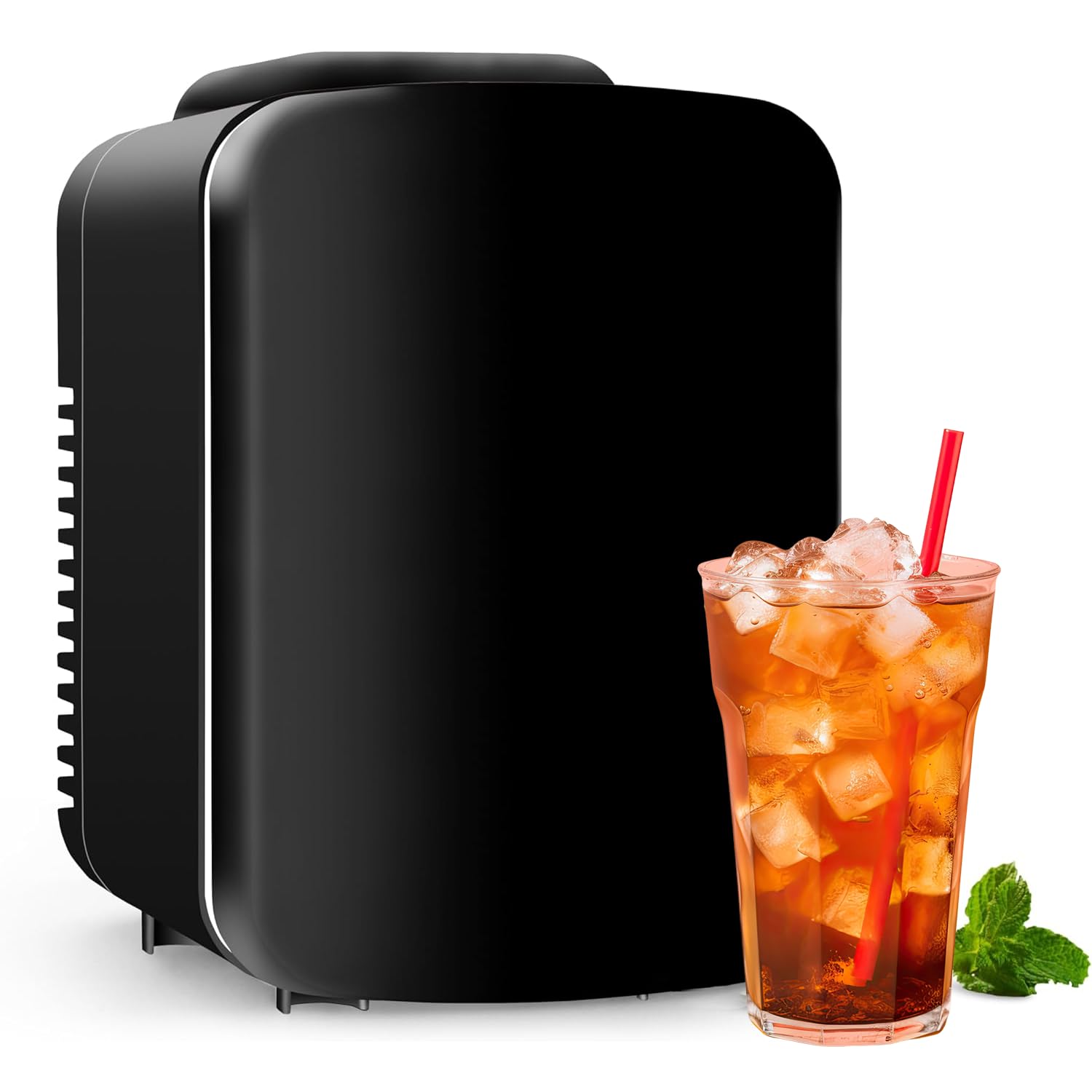 HealSmart HKFRIGMINI4BLK-I 0.1 cu ft Compact Fridge Black