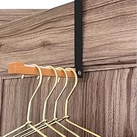 HAOXYO Door Hooks,Over Door Hanger,Coat Hooks for Door,Foldable Over Door Drying Laundry Rack Hooks,Bathroom Door Hook for Coat,Towel,Bag,Robe(1 Pack)