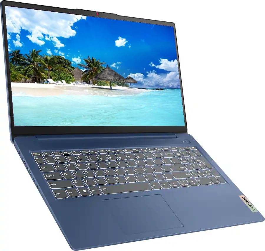 Image of Lenovo IdeaPad Slim 3 15.6 inch FHD Laptop, with Free Lifetime Microsoft Office, AMD Ryzen 5 40, 8GB RAM, 1TB SSD, AMD Radeon 610M, Windows 11 Pro, Abyss Blue, WiFi 6, Copilot, with USB Hub