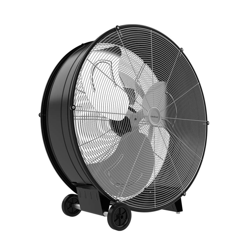 Cecotec Ventilateur de Sol Industriel Proindustry 3000, 240W, Diamètre 76 cm, 3 Vitesses, Pales en Aluminium, Débit d'Air 10473,3 m³/h, Design Transportable, Grille de Protection, Facile à Utiliser