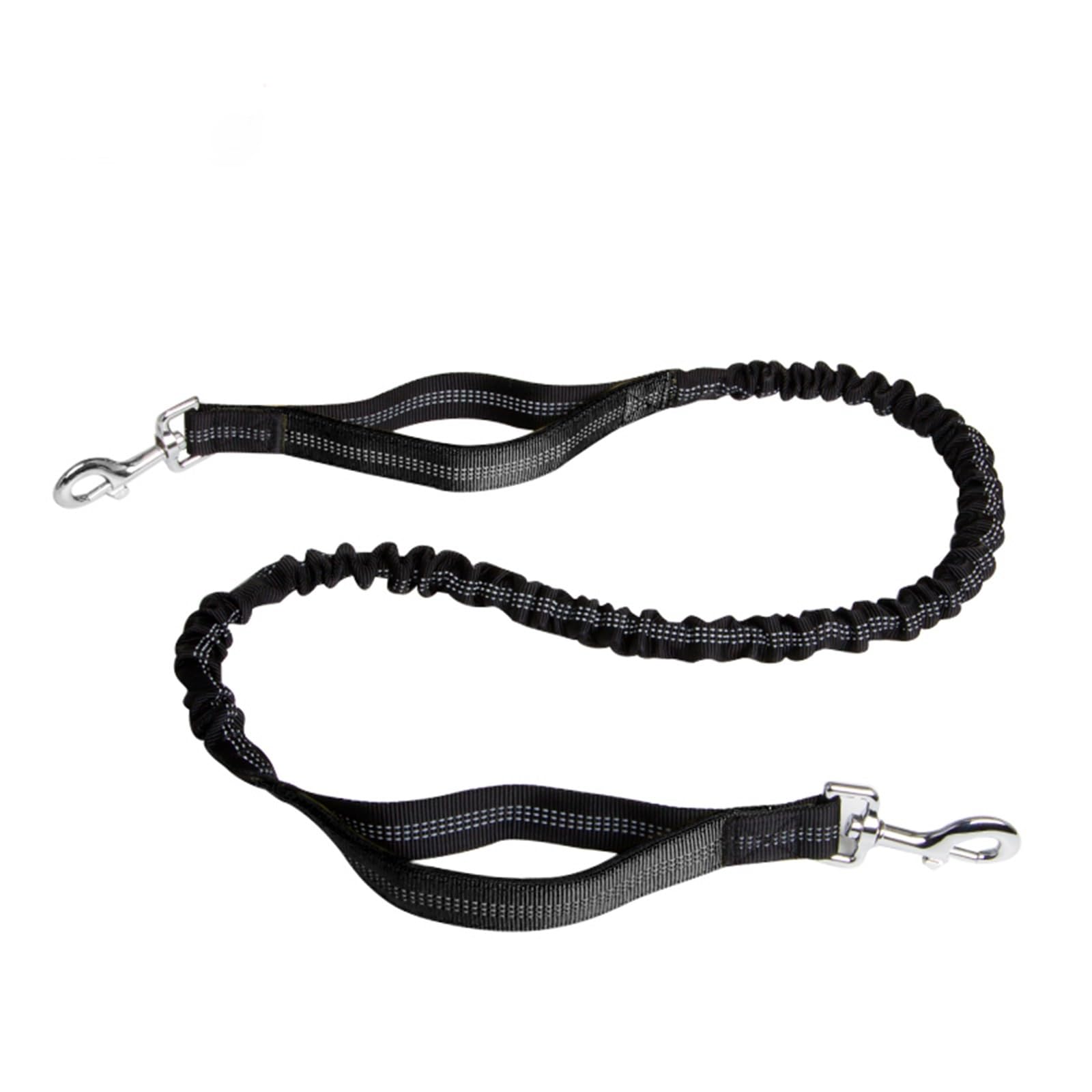 Hands Free Dog Running with Zipper Pouch Elastic Bungees Retractable Rope for Medium and Large Dog pour la Marche, la randonnée, l'entraînement, Le j(Purple)