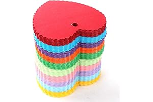 WARMBUY Colorful Heart Tags for Memorable Gifting