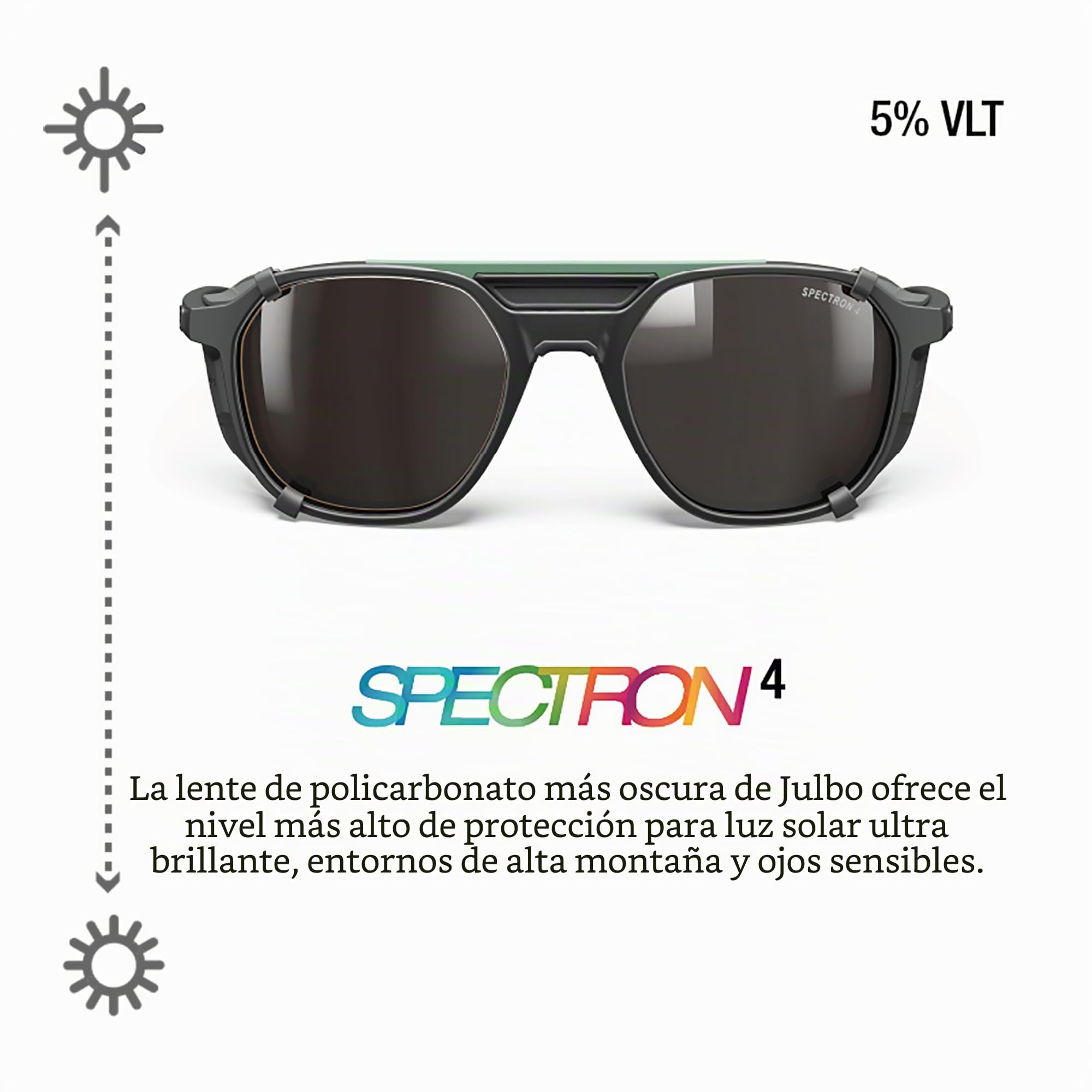 Julbo SLACK COVER Gafas de sol Alpinismo, senderismo, trekking Adultos mixtos