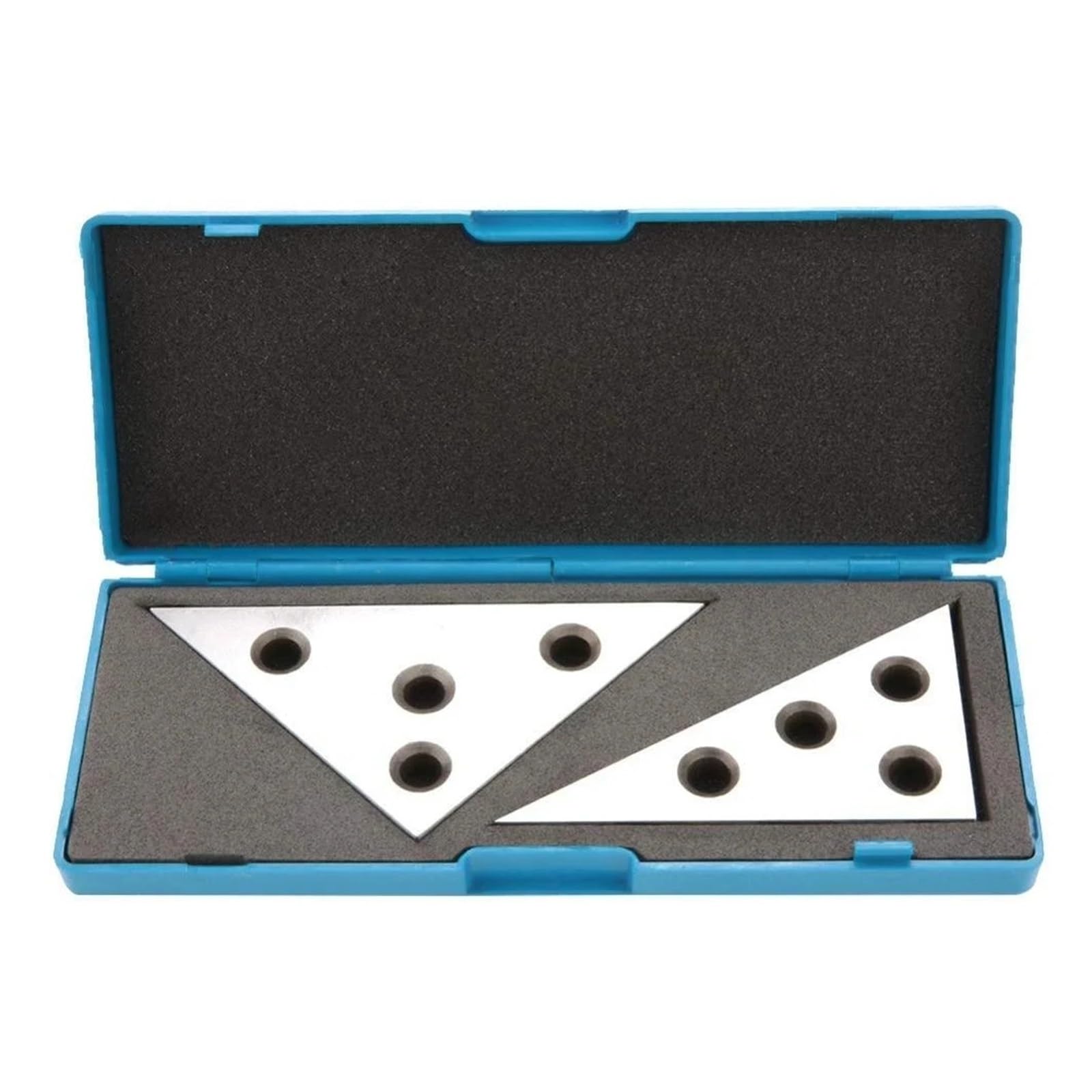 30/45/60/90 Degree Angle Block Ruler Inch Metric Triangle Metal Block Angle Precision Machinist Measurement Tool 2Pcs/set Industrial