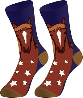 Novelty Socks Horse Gifts for Women Men Birthday Mothers Day Xmas Horses Themed Gifts for Horse Lovers Adult Girls