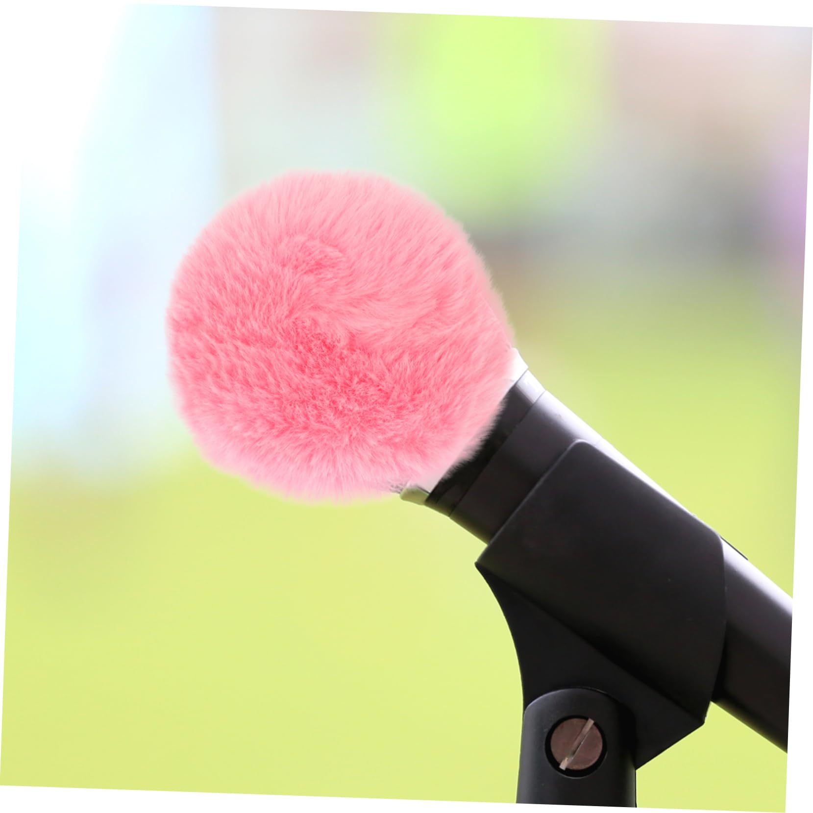 LALAFINA Microphone Cover for Thickened Wind Protection Soft Noise Reduction for Ktv Conference Rooms Stage Performances and Outdoor Interviews