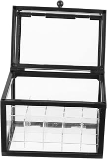 Lipstick Display Box Matte Plastic Dustproof Storage Rack with Lid | Desktop Cosmetic Display, Space Saving Organizer for Gloss and Moisturizer, Elegant Chic Gift Choice
