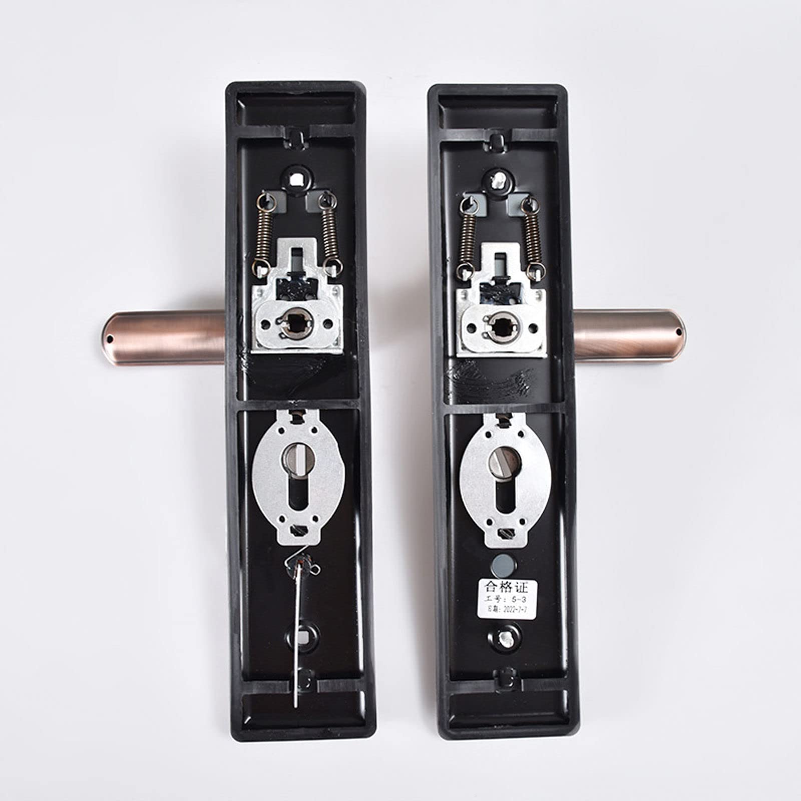 Pomos de puerta de armario, palanca de puerta de juego de manijas de metal, manija de puerta for herrajes de manija de puerta de entrada y puerta delantera, cerradura de paso de pasillo y armario-tubo