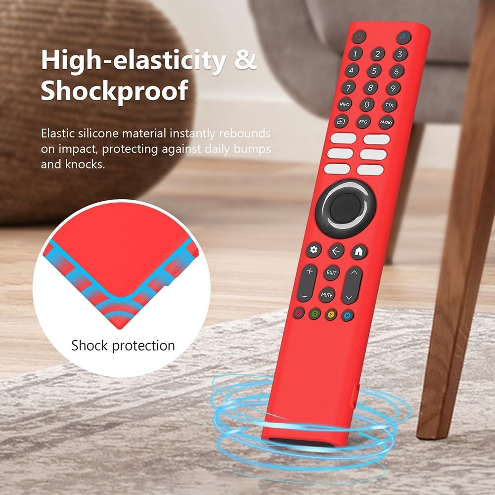 Schutzhülle für Xiaomi XMRM-P3, Silikon, stoßfest, mit 360°-Schutz, staubdicht, feuchtigkeitsbeständig, für TV-Fernbedienung (schwarz)