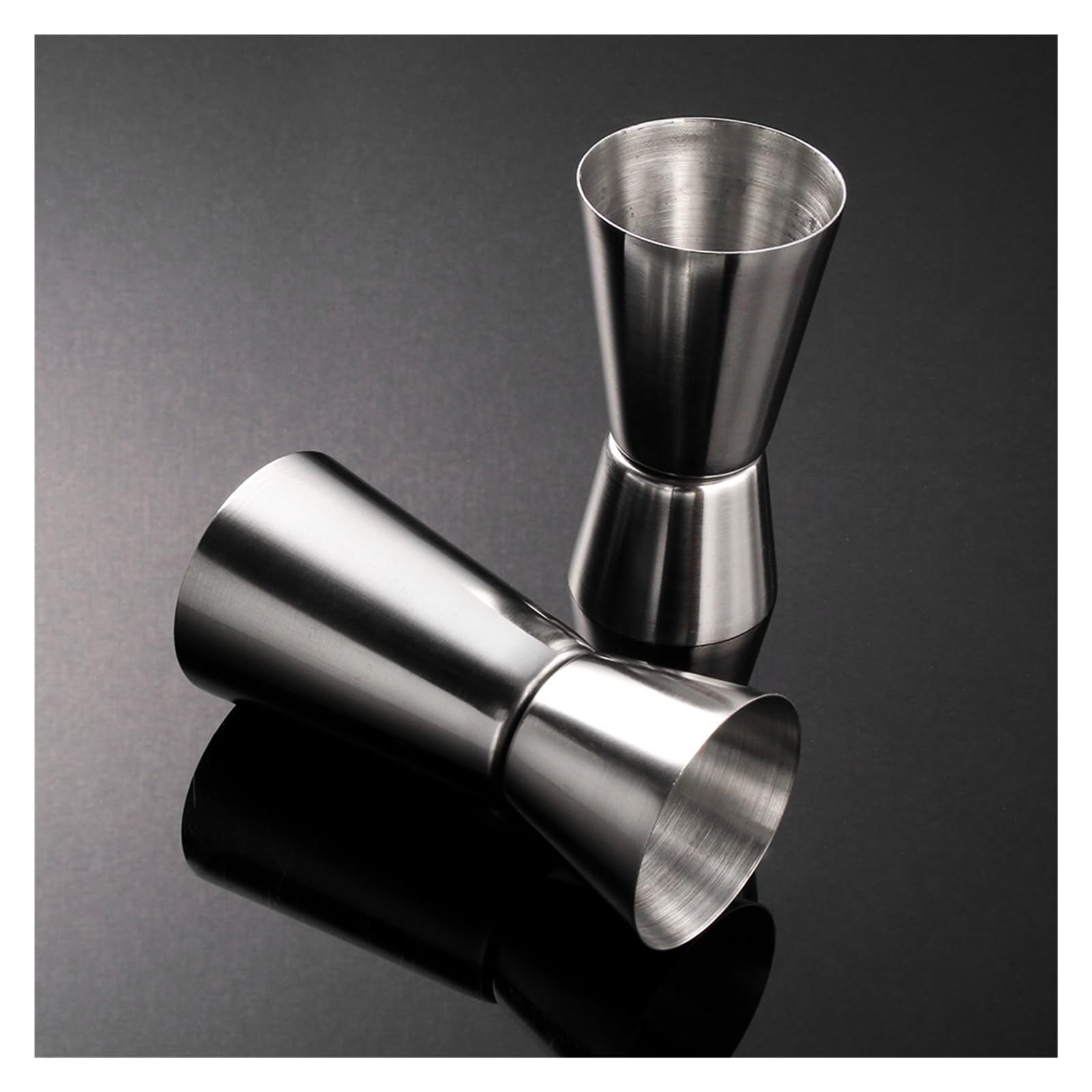 Vaso medidor de acero inoxidable de doble tiro, coctelera para bebidas alcohólicas, herramientas de cocina y bar (estilo b)