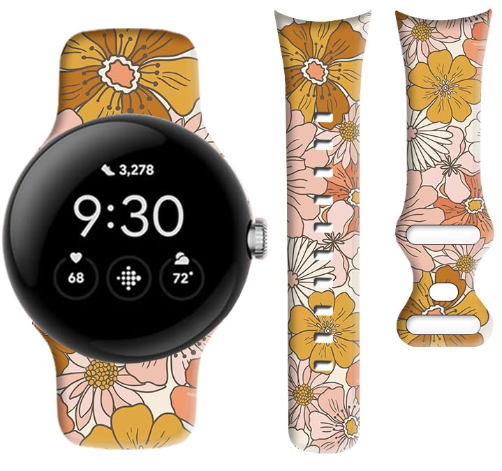 OZLNKPJL Compatible Pixel Watch 2 Band, Soft Silicone Waterproof Sport Replacement Strap for Women & Men