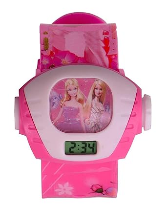Time Up Digital Dial Princess Single Image Projector Kids Watch For3-6 Years Small Girls-SNGL-PRJR