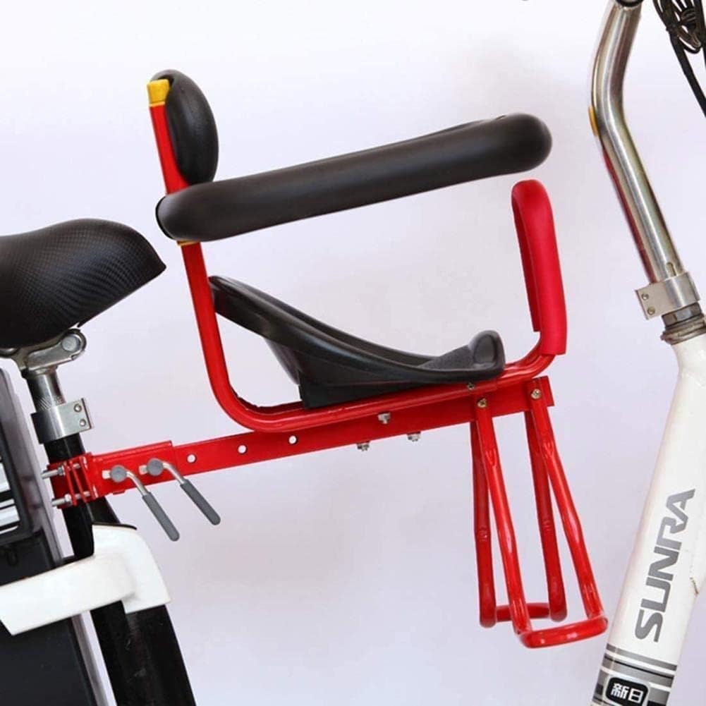 Siege Siège de vélo pour enfant Siège de vélo pour enfant à montage avant avec dossier de main courante et repose-pieds Siège de vélo pour enfants Siège de vélo pour enfants de 1 à 6 ans Velo enfant